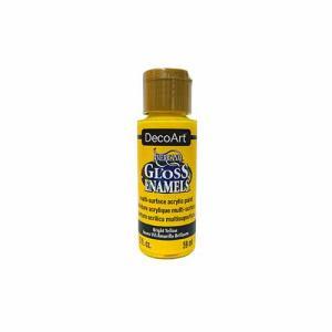 DecoArt Americana Gloss Enamels Paint -Bright Yellow