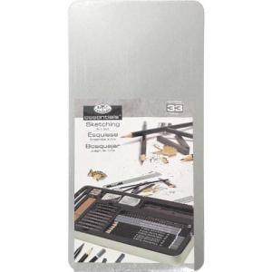 Royal Langnickel Large Essentials Tin Box Sketching Art Set - (33 Pieces) RSET-ART2408