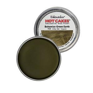 Enkaustikos Hot Cakes Encaustic Wax Paint - (1.5oz/45ml) Bohemian Green Earth