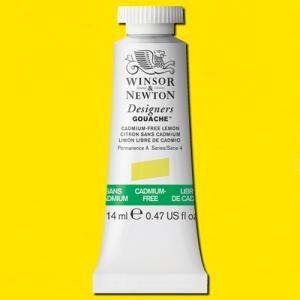 Winsor & Newton Designers Gouache  (0.47oz/14mL) Cadmium-Free Lemon