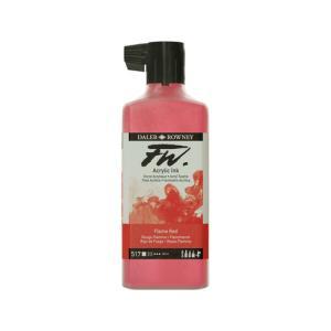 Daler Rowney FW Acrylic Artists Ink - (6oz bottle)- Flame Red 517