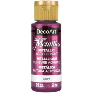 DecoArt Dazzling Metallics Acrylic Paint - (2oz/59ml) Berry Pearl