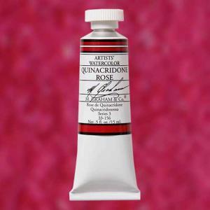 M. Graham & Co. Watercolor Paint – (0.5oz/15ml) Quinacridone Rose