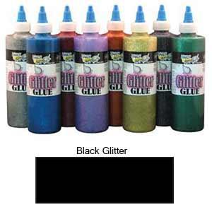 Handy Art Washable Glitter Glue - (4oz/118ml) Black