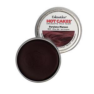 Enkaustikos Hot Cakes Encaustic Wax Paint - (1.5oz/45ml) Perylene Maroon