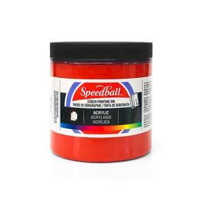 Speedball Screen Printing Acrylic Ink - (8oz/236.2ml) Medium Red