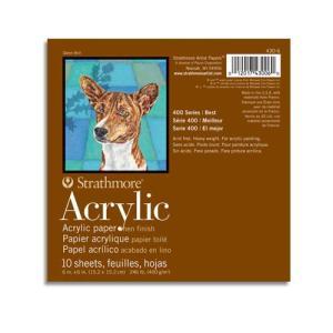 Strathmore 400 Series Acrylic Paper Pad (430)     6" x 6" - (10 sheets, 246lb)