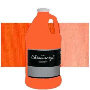 Chromacryl Acrylic Paint  2 Liter (67.7oz)- Neon Orange