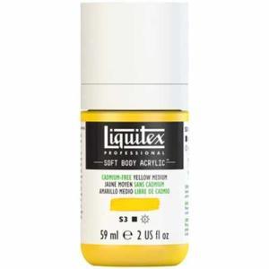 Liquitex Professional Soft Body Acrylic Paint - (2oz/59ml) Cadmium-Free Yellow Medium