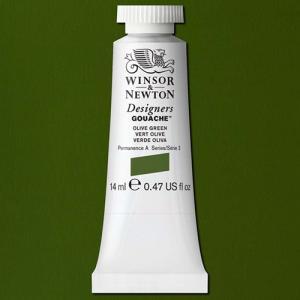 Winsor & Newton Designers Gouache  (0.47oz/14mL) Olive Green
