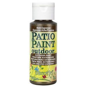 DecoArt Patio Paint Outdoor Acrylic - (2oz/59ml) Rich Espresso