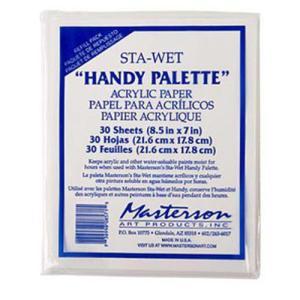 Masterson Sta-Wet Handy Palette Acrylic Paper Refill 8.5" x 7" (30 sheets)