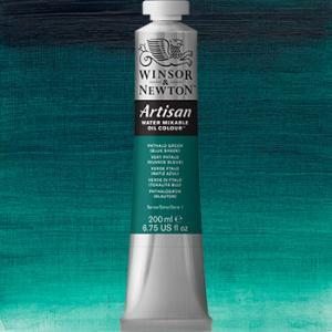 Winsor & Newton Artisan Water Mixable Oil Colour Paint - (6.75oz/200ml) Phthalo Green (Blue Shade)