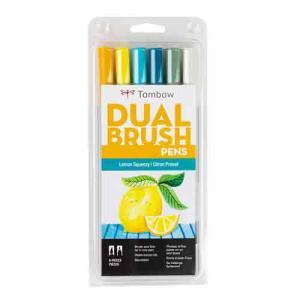 Tombow Dual Brush Pen Set - Lemon Squeezy 6pk  56238
