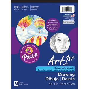 PaconPacon Art1st Heavyweight Drawing Pad Tape Bound 9" x 12" - 24 sheets