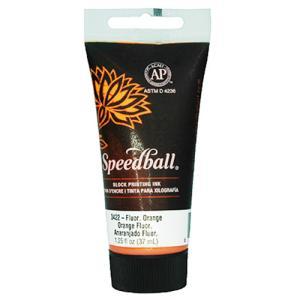 Speedball Block Printing Ink - (5oz/150ml) Fluorescent Orange