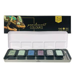 FineTec Pearlescent Watercolor Set - (6 Pack) Cool Tones