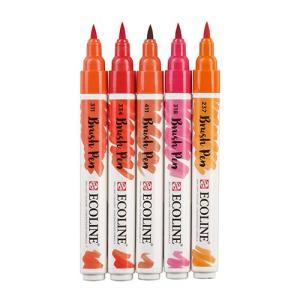 Royal Talens Ecoline Brush Pen Set of 5 Liquid Watercolor Pens –(5 Pack) Reds 11509903