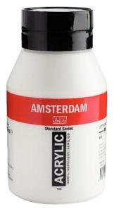 Royal Talens Amsterdam Acrylic Paint - (33.8oz/1000ml) 105 Titanium White