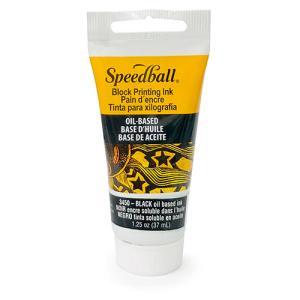 Speedball Black Oil Based Relief Block Printing Ink (1.25oz/37ml)