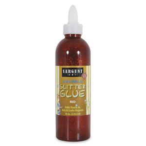Sargent Washable Glitter Glue - (8oz/236ml) Red