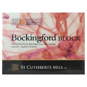 St Cuthbert's Bockingford Watercolor Glue bound Pad - 9"X12" Hot Press  45330001011C