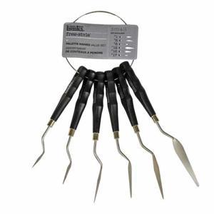 Liquitex Freestyle Traditional Metal Painting Knives Ring Set