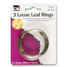 Charles Leonard Book Rings 2" (3 count)