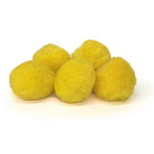 Pepperell Crafts Pom Poms 1? – (100 Pieces) Yellow