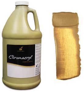 Chromacryl Acrylic Paint – 2 Liter (67.7oz)- Gold