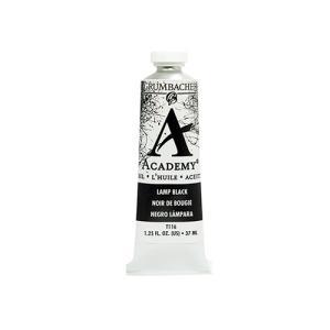 Grumbacher Academy Oil Paint - (1.25oz/37ml) Lamp Black