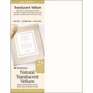 Strathmore Natural Translucent Vellum 8.5" x 11" - (25 Sheets)