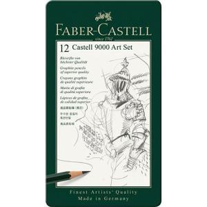 9000 Graphite Pencil Metal Tin- 12ct (Art Set)