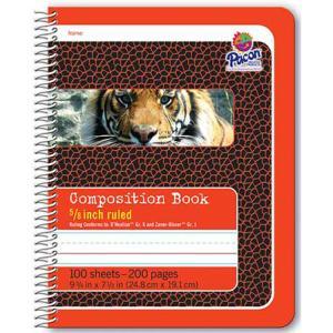 Pacon Composition Book - (100 Sheets) 5/8" Ruled Spiral Bound