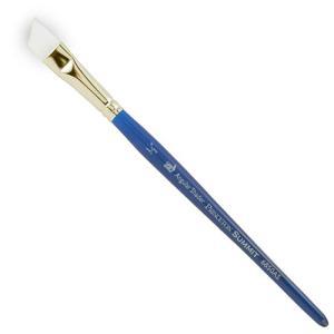 Princeton Summit 6850 Series White Synthetic Brush for Watercolor & Acrylic - Angle Shader 1/2"