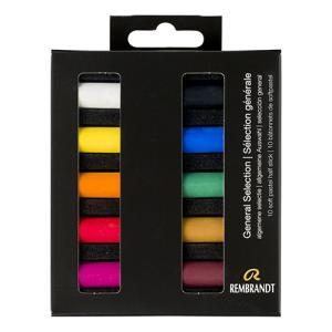 Rembrandt Soft Pastel 10 Half Stick Micro Set- General Selection