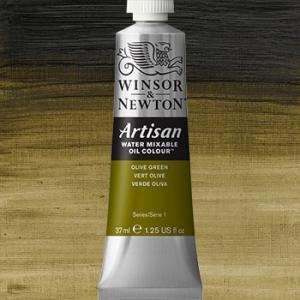 Winsor & Newton Artisan Water Mixable Oil Colour Paint - (1.25oz/37ml) Olive Green