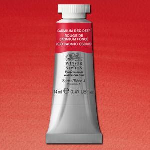Winsor & Newton Professional Water Colour – (.47oz/14ml) Cadmium Red Deep