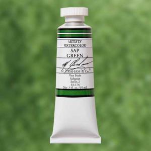 M. Graham & Co. Watercolor Paint – (0.5oz/15ml) Sap Green