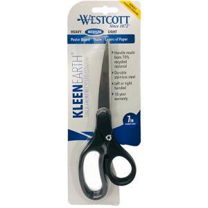 Westcott KleenEarth Straight Handle Scissors 7" - Medium Duty