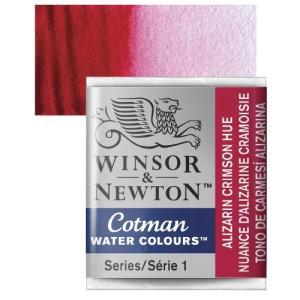 Winsor & Newton Cotman Half Pan Watercolor - Alizarine Crimson 0301003