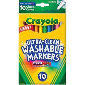 Crayola Washable Fine Line Markers - (10 Pack) Classic Colors