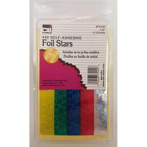 Foil Star Stickers Assorted Colors (440 count)