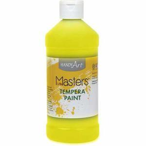 Handy Art Little Masters Tempera Paint - (16oz/473ml) Yellow