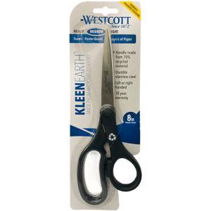Westcott KleenEarth Straight Handle Scissors 8" - Medium Duty