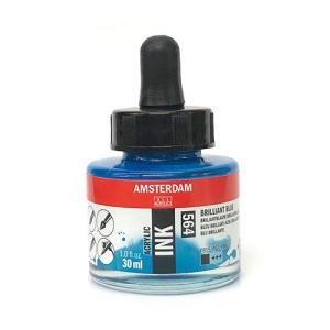 Royal Talens Amsterdam Acrylic Ink - (1oz/30ml) Brilliant Blue