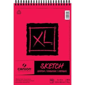 Canson XL Sketch Pad 9" x 12" - (100 Sheets, 50lb) Top Wire Bound