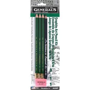 General's Kimberly Graphite Art Pencil Kit - (5 Pieces)