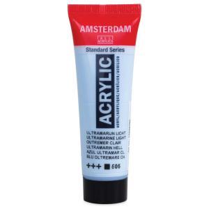 Royal Talens Amsterdam Acrylic Paint - (4.1oz/120ml) Ultramarine Blue Light