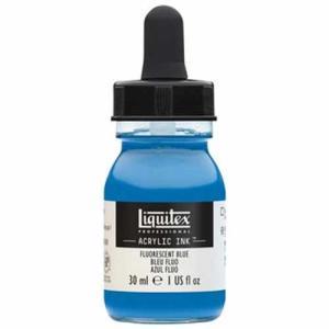 Liquitex Professional Acrylic Ink - (1oz/30ml) Fluorescent Blue